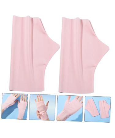 FOMIYES 4 Pairs Ice Silk Nail Gloves Nail Art Supplies Nail Art Fingerless Gloves Uv Gloves for Nails Anti Gloves Uv Manicure Gloves Gel Nail Lamp Uv Gloves Accessories Summer Miss Nylon - Buy Online on SooperMarket.com