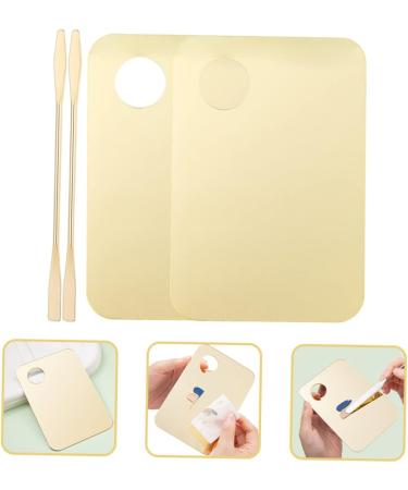 NOLITOY 2 Set Color Palette | Makeup Spatula & Mixing Plate for Foundation Eyeshadow Oil Paint Acrylic | International Shipping Available - Buy Online on SooperMarket.com