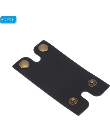 PATIKIL Leather Razor Head Protective Case - 3 Pack Double Edge Razor Head Sheath & Shaving Tip Cover for Travel - Premium Black Accessories - Buy Online on SooperMarket.com