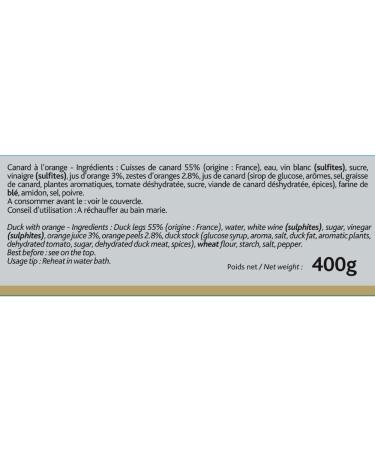 Duck a l'Orange 400g x 6 Castaing - Buy Online on SooperMarket.com