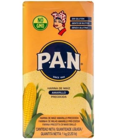 Harina PAN Pre-Cooked Yellow Maize Meal - 1kg (Pack of 3) - Buy Online on SooperMarket.com