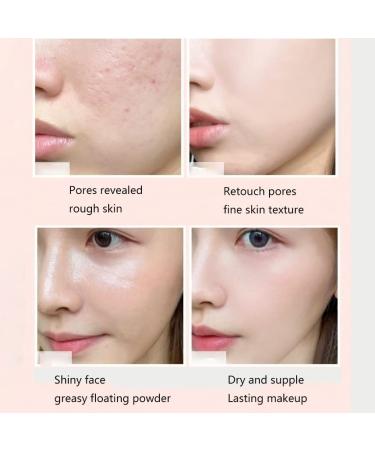2Pcs Magic Invisible Pore Cream Stick Set - Hydrating Primer & Color Makeup Stick for Face - Buy Online on SooperMarket.com