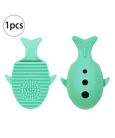 Silicone Makeup Brush Cleaning Mat - 1pc Suction Cup Scrubber & Cartoon Design for Easy Brush Washing - International Shipping Available - Buy Online on SooperMarket.com