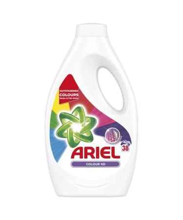 Ariel Washing Liquid Colour HD 1.33 Litre 38 Washes Gives You Outstanding Stain Removal In The First Wash Fresh 1.33 l (Pack of 1)