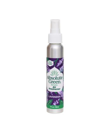 Absolute Green 100% Natural Air Freshener Room Spray, Non-Toxic, Eco-Friendly, Safe Around Food, Kids, & Pets, Lavender Spray Odor Eliminator Lavender 1 Pack