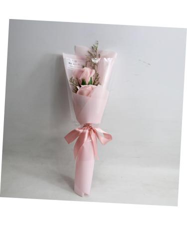 HOMSFOU 4 Pcs Rose Flower Flowers Bouquet Flower Soap Bouquet Gift Flower Bouquet Presents Artificial Bouquet Artificial Flower Bundles Bouquet of Flowers Artificial Carnation Roses - Buy Online on SooperMarket.com