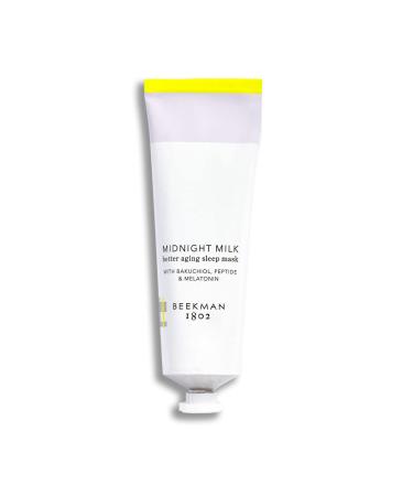 Beekman 1802 Midnight Milk Better Aging Sleep Mask - 2.4 fl oz - Overnight Cream for Plumper  More Youthful Skin - With Bakuchiol & Melatonin - Cruelty Free