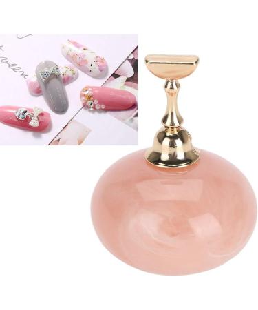 Nail Enhancement Display Exercise Stand Magnetic Nail Clip Exercise Display Stand Acrylic Crystal Clip Alloy False Nail Tip Salon DIY Nail Enhancement Tool(pink) - Buy Online on SooperMarket.com