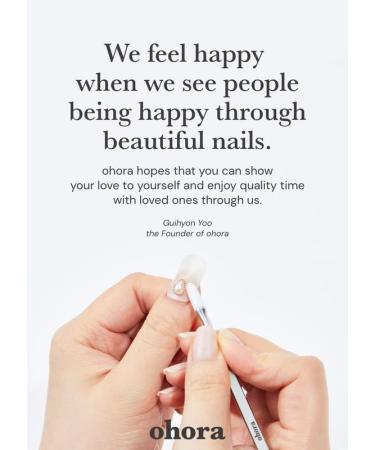 ohora N Veil Semi Cured Gel Nail Strips - Salon-Quality Long Lasting Nail Art - Easy Application & Removal - 2 Prep Pads, File, Wooden Stick - Buy Online on SooperMarket.com