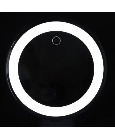 LED Lighted 10x Magnification Suction Cup Makeup Mirror - Portable and Travel-Friendly - Buy Online on SooperMarket.com