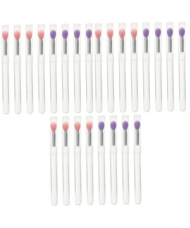 Baluue 24 Pcs Silicone Lip Brush Eyeshadow Lip Scrub Brush Eye Shadow Scrubber 10.7X0.8X0.8CMx3pcs Assorted Colorx3pcs