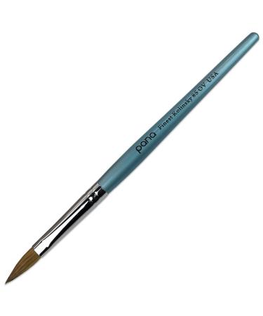 PANA Pure Kolinsky Hair Acrylic Nail Brush - Size 8 Teal Wood Handle - Buy Online on SooperMarket.com