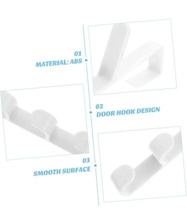 ABOOFAN 2pcs Transparent Hook Over The Door Towel Rack Over The Door Storage Household Coat Hook Coat Rack - Buy Online on SooperMarket.com