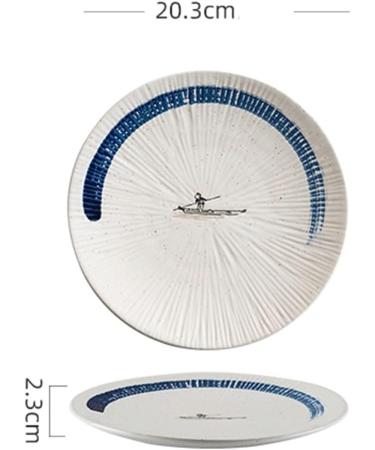 Dinnerware Dishes Plates Ceramic Steak Plate Fruit Plate Dim Sum Plate Dinner Plate Western Tableware Plates for Home Kitchen Hotel Party Dinner Restaurant Family Party Plates (Size : 20.5cm) - Buy Online on SooperMarket.com