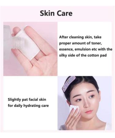Momoup Organic Cotton Sheets 200 Pieces/Bag 100% Organic Unbleached (2# Double Effect Makeup Pads - 3 Bags) - Buy Online on SooperMarket.com