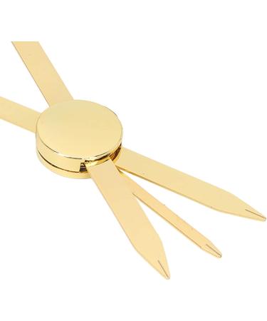 Compass Eyebrow Ruler Stainless Steel Material Gold Eyebrow Stencil Ruler Adjustable Accurate Positioning Compass Design Brow Measuring Tool - Buy Online on SooperMarket.com