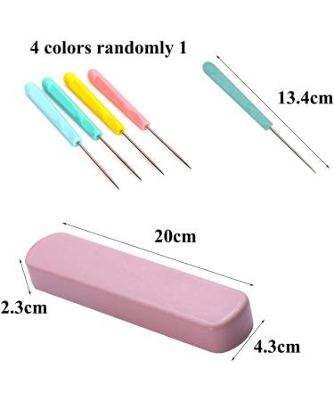 4 Pcs Plastic Handle Scratch Awl sewing DIY Tool Set for Handicrafts - Buy Online on SooperMarket.com