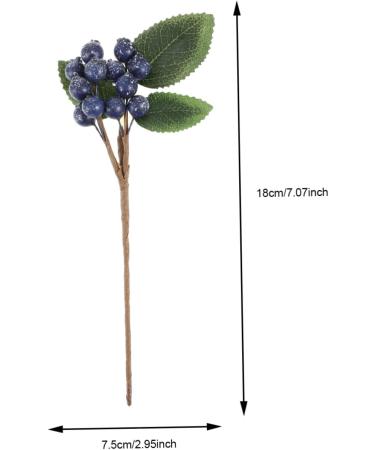 ABOOFAN 15 Pcs Artificial Berry Cuttings Christmas Faux Apples Fake Berries Green Garland Artificial Pine Picks Decor Xmas Tree Picks Blue Flowers Cherry Bean Sticks Iron Dark Bluex3pcs 18X7.5X3CMx3pcs - Buy Online on SooperMarket.com
