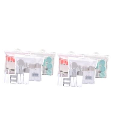 minkissy 2 Sets Travel Accessories Small Mirrors for Crafts Empty Nasal Spray Bottle Makeup Emulsion Bottle Ponytail Extension Kids Green Refillable Spray Travel Bottle Sprayer Make up
