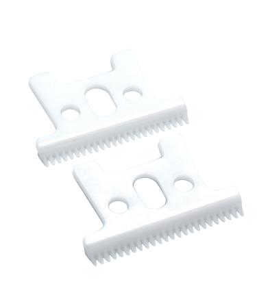 Professional Hair Trimmer T-Shaped Replacement Blades Set #32105 Compatible with Andis Slimline Pro Li Hair Trimmer D7#32655 D8#32400 (White)
