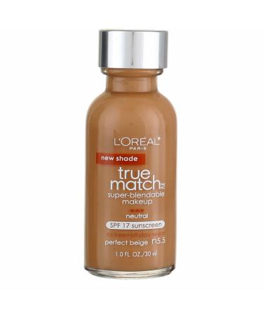 L'Oreal True Match Super-Blendable Makeup N5.5 Perfect Beige  1 fl oz (30 ml)
