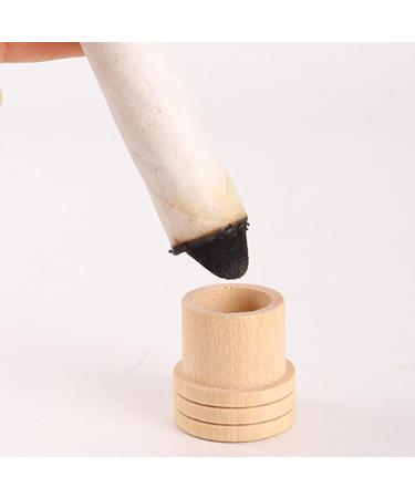 Moxa Stick with Wooden Base - Elegant & Portable Moxa Roll Eraser for Home Moxibustion - International Shipping Available - Buy Online on SooperMarket.com