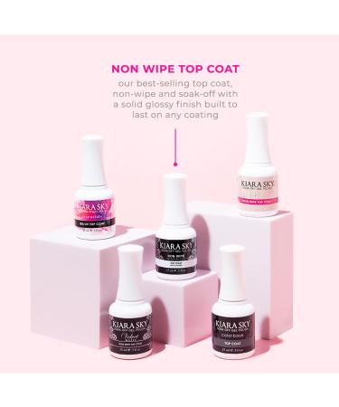 Kiara Sky Professional Nails Soak Off Gel Polish 0.5 fl oz - Non Wipe Top Coat - Buy Online on SooperMarket.com