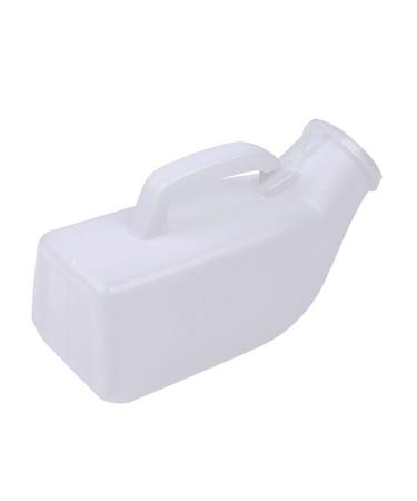 GRISDEPPD Male Urinal Long Neck Incontinence Pee Clear Plastic 1000ML Urine Collection Device