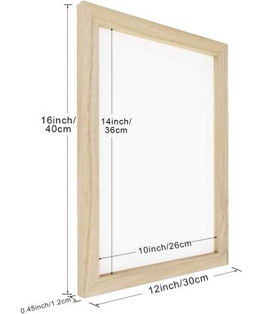 Worown Wooden Paper Making Mould Frame - DIY Paper Craft and Dried Flower Handcraft - 3 Sizes Available - Buy Online on SooperMarket.com