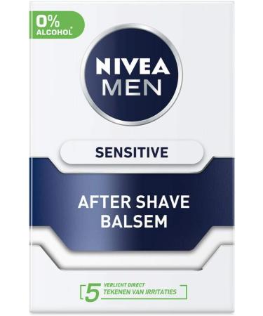 Nivea After Shave Balm Sensitive 100ml - Soothing Skin Care for Irritation Relief | International Shipping Available - Buy Online on SooperMarket.com