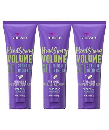 Aussie Hair Gel 7 fl oz Triple Pack Citrus Floral 7 Ounce (Pack of 3)