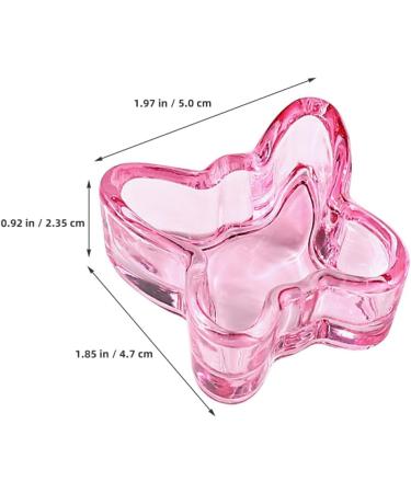 minkissy Nail Dappen Cup Butterfly Shape Dappen Dish Cups Acrylic Nail Dish Bowl Glass Decorative Nail Brush Cup Manicure Nail Dish - Buy Online on SooperMarket.com