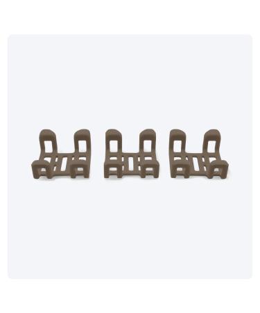 Tractive GPS Tracker for Dogs - 3 PCS. Rubber Clips (normal brown) Brown Normal