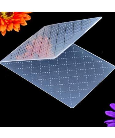 Kwan Crafts Dotted Line Grid Plastic Embossing Folder - 10.4x14.9cm for Card Making and Scrapbooking - Buy Online on SooperMarket.com
