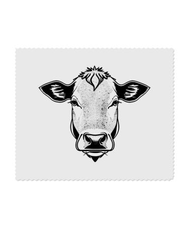 LC00024518 Microfiber Cleaning Cloths for Eyeglass Lenses Dairy Cow 2 Pack