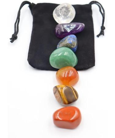 Stone 7pcs/Set Reiki Natural Stone Tumbled Stone Irregular Polishing Rock Quartz Yoga Bead for Decoration Balance Gemstone Decoration ERTEYIN - Buy Online on SooperMarket.com