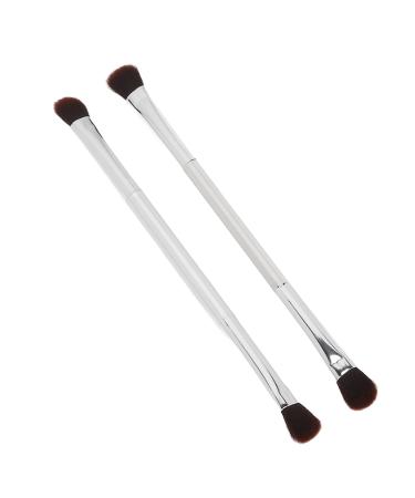 Double Ended Eyeshadow Brush Set with Soft Fiber Hair Nose Contour Brush for Delicate Eye Makeup Look Lightweight and Portable for Home Stage Performance Wedding Party