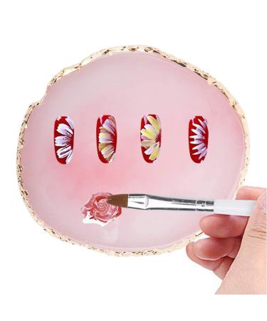 Latrate Gel Polish Holder Set - 2 Pieces Color Mixing Pigment Plate for Nail Art Manicure Tools & Cosmetic Mixing - Buy Online on SooperMarket.com
