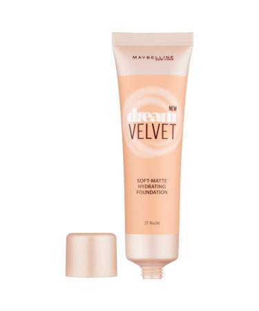 Maybelline Dream Velvet Foundation 21 Nude - Lightweight Coverage for a Flawless Look - Buy Online on SooperMarket.com