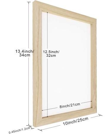 Worown Wooden Paper Making Mould Frame - DIY Paper Craft and Dried Flower Handcraft - 3 Sizes Available - Buy Online on SooperMarket.com