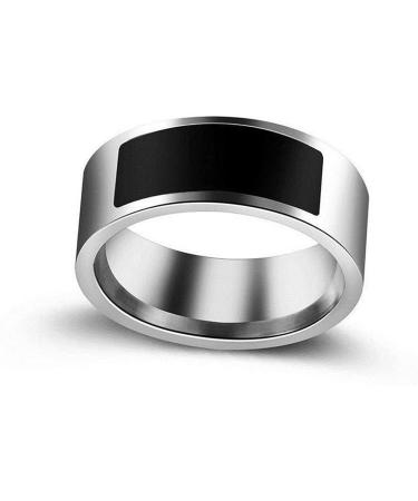Black Size 6 NFC Waterproof Smart Ring - Multifunctional & Intelligent Wearable Tech - Buy Online on SooperMarket.com