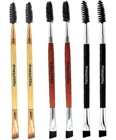 Duo Eyebrow Brush Set - Angled Brow & Mini Eyelash Brushes for Perfect Tinting | multifunctional Beauty Tools for Eyebrows & Lashes - Buy Online on SooperMarket.com