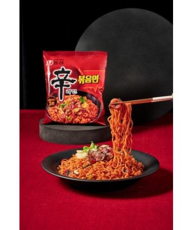 Nongshim SHIN Stir Fry Ramyun Gourmet Spicy Ramen Noodles 131g (20 Packs) HALAL - Buy Online on SooperMarket.com