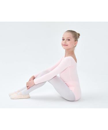 Danswan Long Sleeve Leotard for Girls | Ballet Pink Gymnastic Bodysuit | Classic 13-14 Years - Buy Online on SooperMarket.com