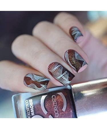 Alexnailart Line Geometry Nail Stamping Plate Set (GE005) - Nail Art Tools - Buy Online on SooperMarket.com