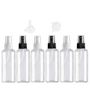 Usmlicer 6 50ml spray bottle Transparent Leer Fine Fog Spray bottle Travel - Plastic Perfume Deaper empty Spray bottle robber bottles transparent 6