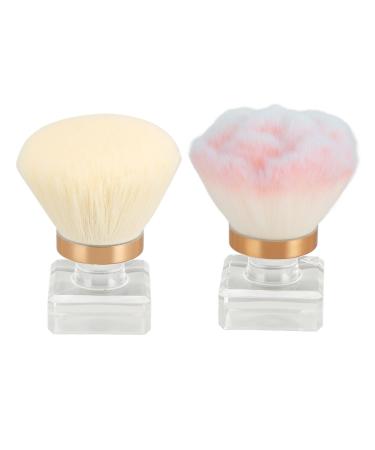 Makeup Blush Brush Synthetic Shed Dense Brush Hair Clear Base Loose Powder Brush Set Expertly Holds Powder With Nail Salon Storage Box