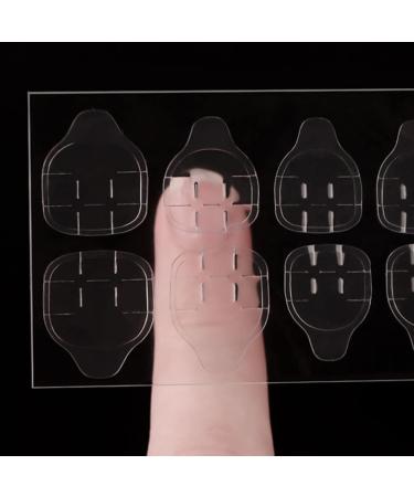 Adhesive Nail Tabs Double Sided Manicure Stickers Waterproof Clear Jelly Gel Tape 10 Sheets 120PCS Adhesive Nail tabs - Buy Online on SooperMarket.com