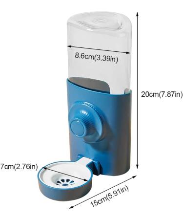 Rabbit Water Bottle 600ml/21oz Guinea Pig Water Bottle Non Drip Rabbit Water Feeder Free Standing Small Animal Water Bottle for Dog Cat Guinea Pig Rabbit Hamster and the Other Small Animals(Blue) - Buy Online on SooperMarket.com
