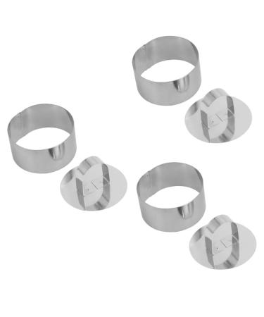 Milisten Cookie Cutters 6 Pcs 430 Cutting Machine Biscuit Chocolate Molds mediumx3pcs Silverx3pcs